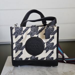 Coach Black and Cream Satchel